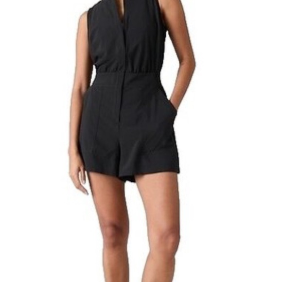 Athleta Black Sleeveless Utility Romper - Picture 1 of 5